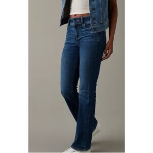 American Eagle Super Stretch Low-Rise Kick Boot Jeans Women's Size 8 regular
